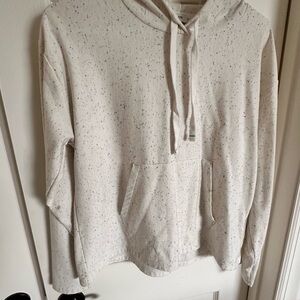 J. Crew Speckled Cream Hoodie